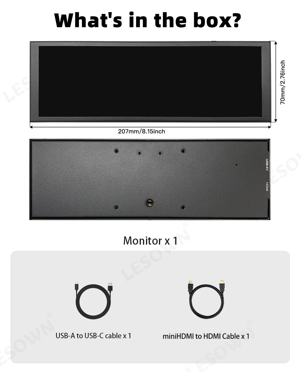 LESOWN 400x1280 Stretched Disp - Tablet Lap Desk 评论和价格