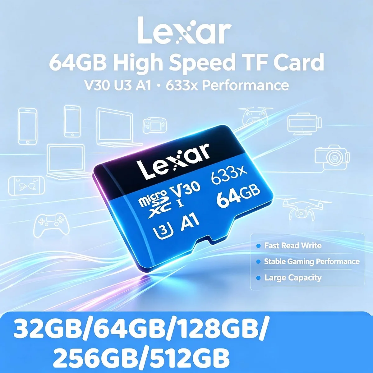Original Lexar 633x Micro SD C - Microsd Card Tablet 评论和价格