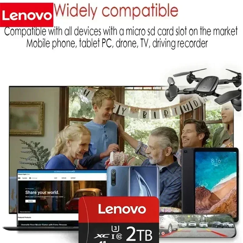 Lenovo 2TB High-Speed V30 A2 4 - Microsd Card Tablet 评论和价格