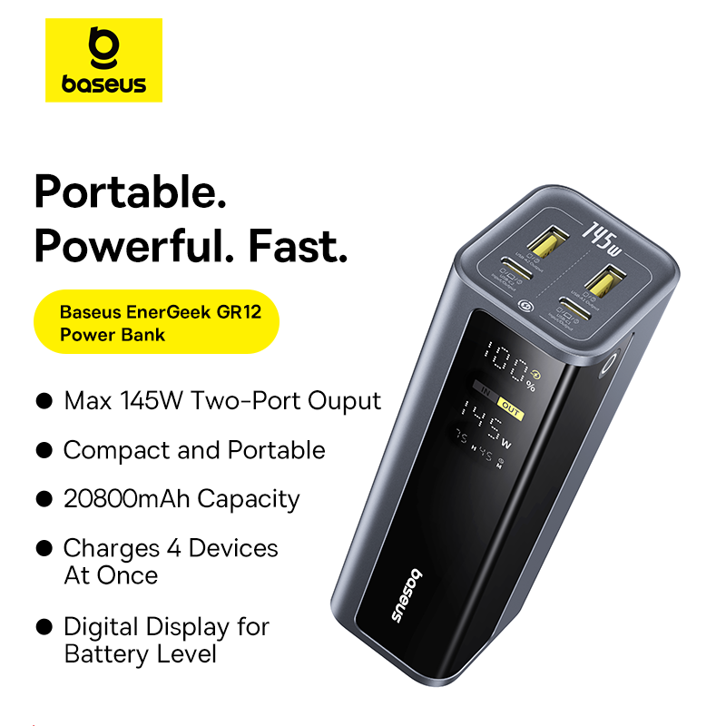 Baseus EnerGeek 145W Power Ban - Accessories For Android Tablet 评论和价格