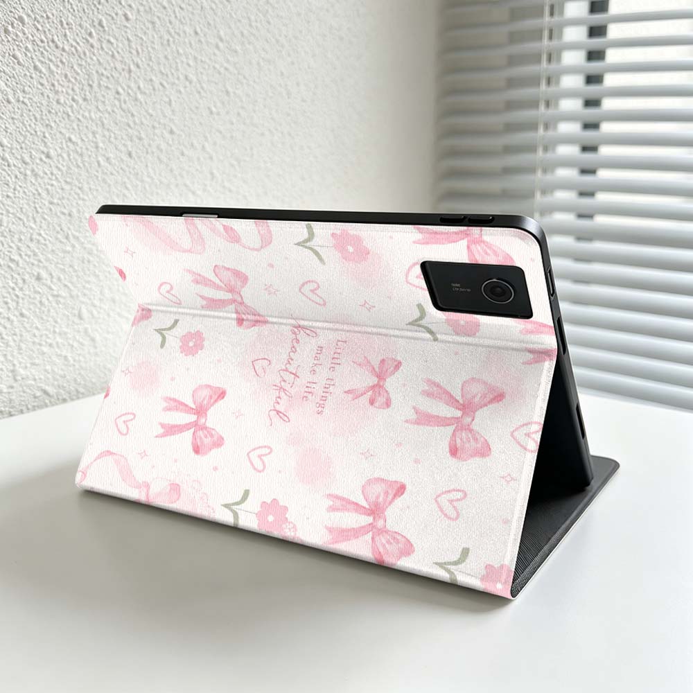 Minimalist Pink Bow Pattern Fo - Lenovo Tablet Plus Accessories 评论和价格