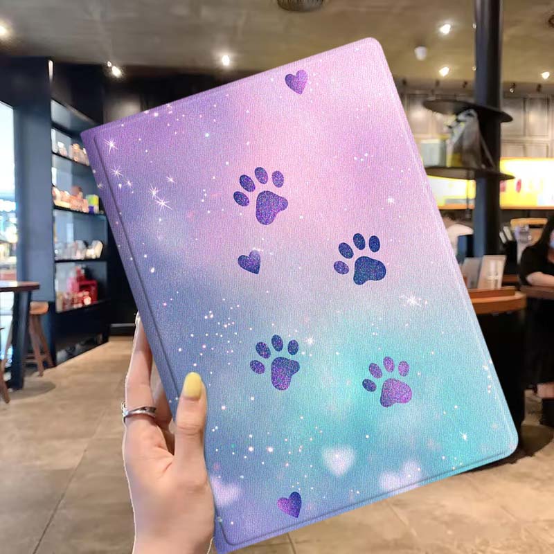 Cartoon Glitter Paw Prints Sof - Lenovo Tablet Plus Accessories 评论和价格