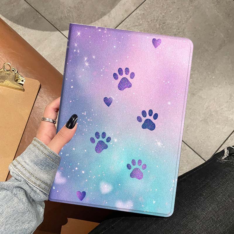 Cartoon Glitter Paw Prints Sof - Lenovo Tablet Plus Accessories 评论和价格