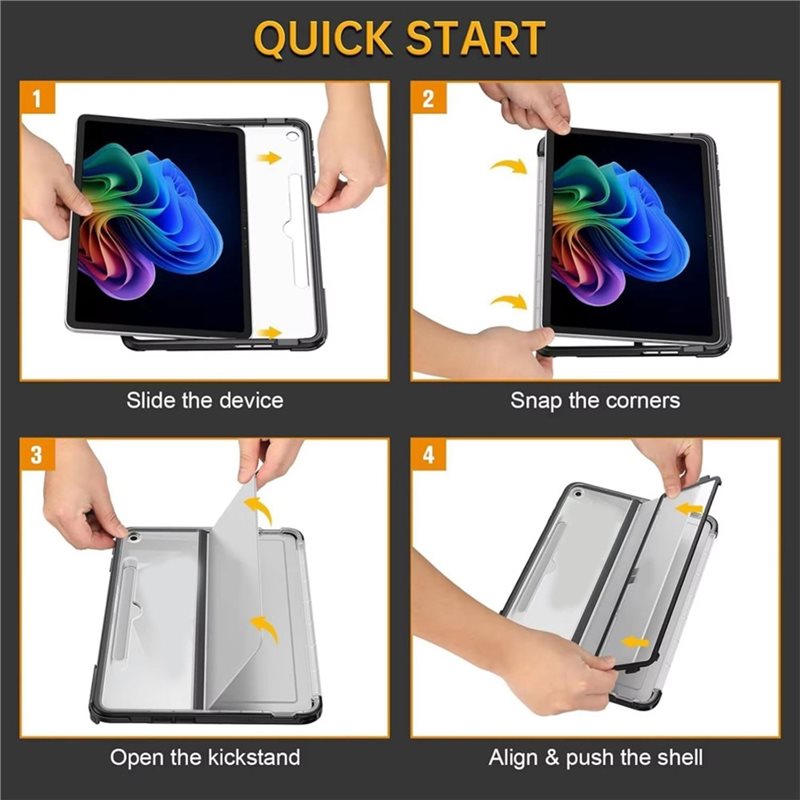 AT82-TPU Hard Flip Cover Case  - Microsoft Tablet Accessories 评论和价格