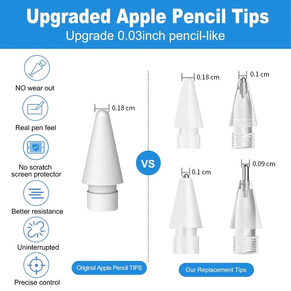 For Apple Pencil Pen Nib Penci - Tablet Pencil Accessories 评论和价格